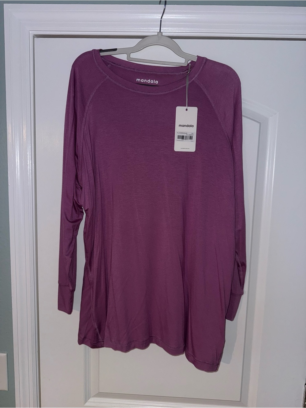Mandala under scrub shirt